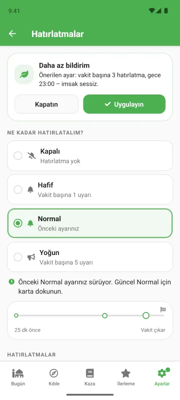 Bildirim ayarları