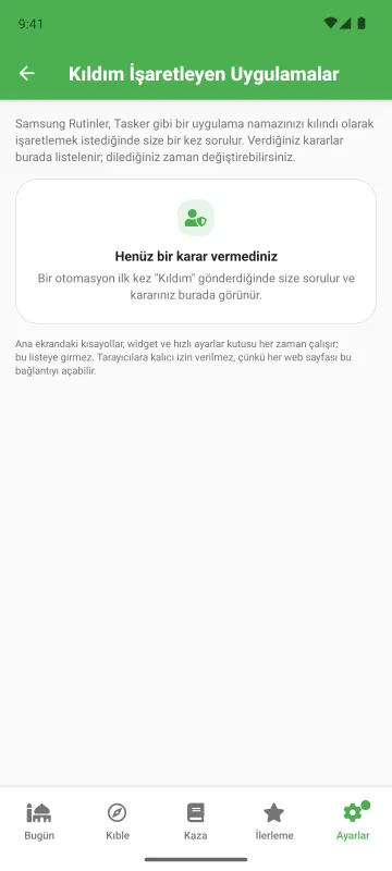 Kıldım uygulamaları