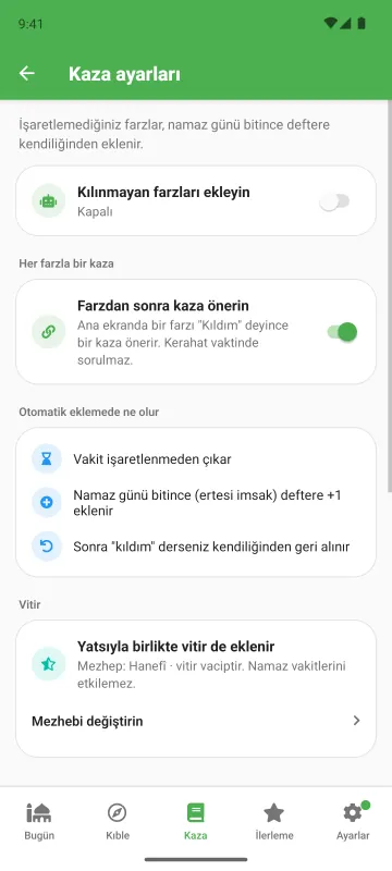 Kaza her farzla