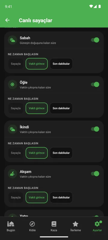 Now bar alt
