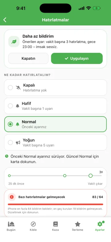 Bildirim ayarları